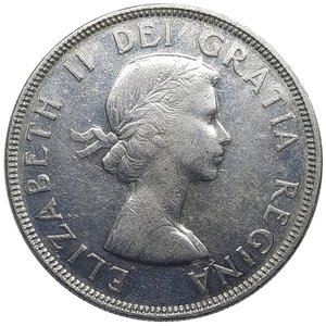 obverse: CANADA, Elizabeth II ,  1 Dollar argento 1954