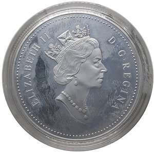 obverse: CANADA, Elizabeth II , 1 dollar 1997, Hockey, Proof, Confezione originale