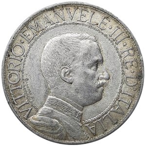reverse: Regno d Italia, Vittorio Emanuele III ,1 Lira quadriga argento 1913 SPL+