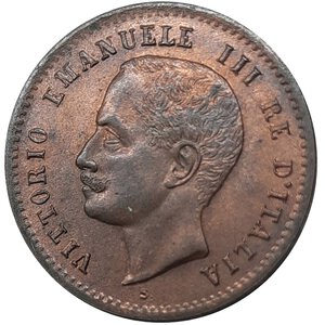 reverse: Regno d Italia, Vittorio Emanuele III ,2 Centesimi Valore 1908 FDC ROSSO