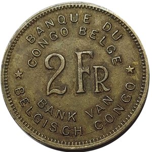 obverse: CONGO, 2 francs 1947
