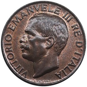 reverse: Regno d Italia, Vittorio Emanuele III ,5 centesimi spiga 1919 FDC QFDC Rosso