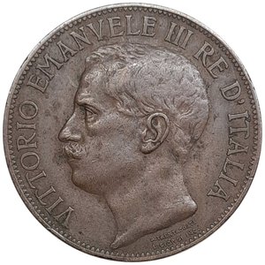 reverse: Regno d Italia,Vittorio Emanuele III ,10 centesimi Cinquantenario 1911