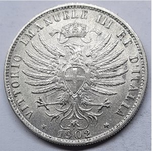 obverse: Regno d Italia, Vittorio Emanuele III ,25 centesimi 1902 RARA