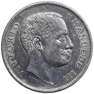 reverse: Regno d Italia, Vittorio Emanuele III ,1 Lira Aquila argento 1902 BB SPL