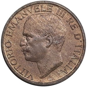 reverse: Regno d Italia ,Vittorio Emanuele III,10 Centesimi Ape 1921 qFDC rosso
