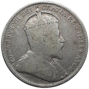 obverse: CANADA, Edward VII ,  25 cents argento  1909