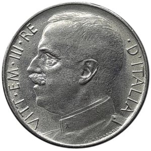 reverse: Regno d Italia , Vittorio Emanuele III ,50 Centesimi leoni 1920 Bordo liscio 