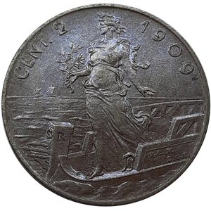 reverse: Regno d Italia, Vittorio Emanuele III ,2 Centesimi Prora 1909