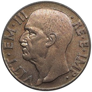 reverse: Regno d Italia, Vittorio Emanuele III ,10 Centesimi impero 1943 fdc