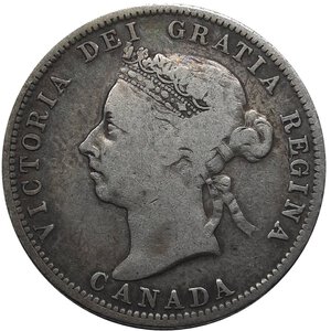 obverse: CANADA, Victoria queen ,  25 cents argento 1900