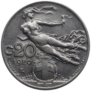 obverse: Regno d Italia, Vittorio Emanuele III ,20 Centesimi librata 1920 spl+