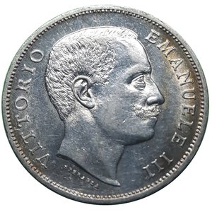 reverse: Regno d Italia, Vittorio Emanuele III , 1 Lira Aquila argento 1901 SPL+