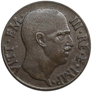 reverse: Regno d Italia, Vittorio Emanuele III , 5 Centesimi Impero 1943 Rara