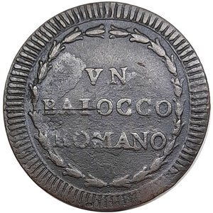 reverse: ANCONA ,Stato Pontificio ,Pio VI  (1775-1799)Baiocco romano 1787 