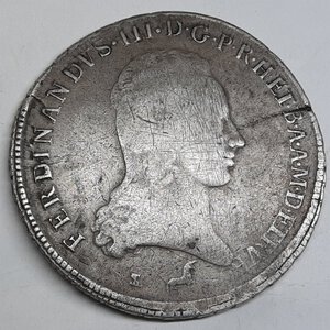 reverse: REGNO D ETRURIA ,Ferdinando III di Lorena (1790-1801), Francescone 1799