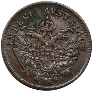 reverse: LOMBARDO VENETO, Francesco Giuseppe I (1848 - 1862) 1 centesimo 1852 V  