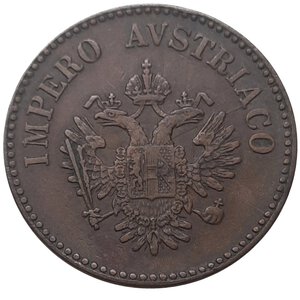 reverse: LOMBARDO VENETO, Francesco Giuseppe I (1848 - 1862) 10 centesimi 1852 V  