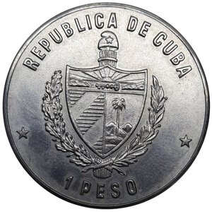 reverse: CUBA, 1 Peso Alimentos para todos - Citricos 1982