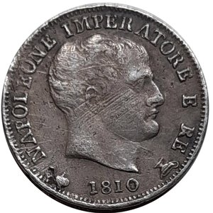 reverse: NAPOLEONE , 5 soldi argento 1810  zecca Milano