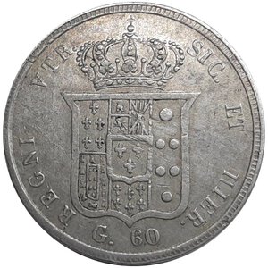 obverse: NAPOLI ,Fedinando II , 60 grana argento 1856