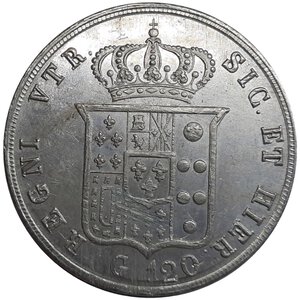 obverse: NAPOLI ,Fedinando II , 120 grana 1857