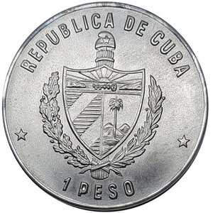 reverse: CUBA, 1 Peso Giochi Centroamerica e caribe tipo1   1981