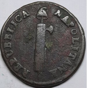 obverse: REPUBBLICA NAPOLETANA , 4 tornesi 1799 