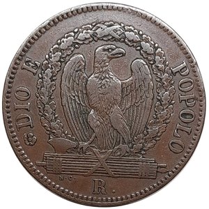 reverse: REPUBBLICA ROMANA , 1 baiocco 1849