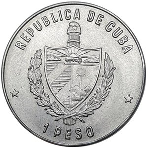 reverse: CUBA, 1 Peso Giochi Centroamerica e caribe tipo2   1981