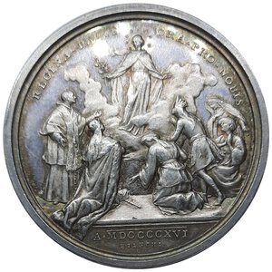 obverse: Stato Pontificio ,Medaglia Benedetto XV ,Anno II, 1915 Argento diam.44 mm