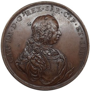 reverse: Savoia ,medaglia Carlo Emanuele III ,
Per matrimonio Vitt. Amedeo e Maria Antonia Borbone 1750  diam.52 mm 