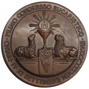 obverse: Medaglia Congresso eucaristico Chiari 1938 diam.51,5 mm