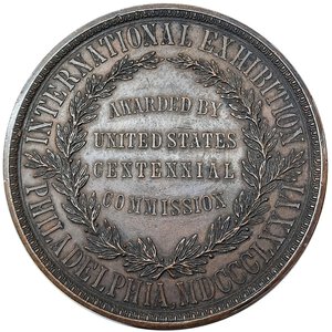obverse: Medaglia Esposizione di Filadelfia 1876 diam .76 mm  RARA