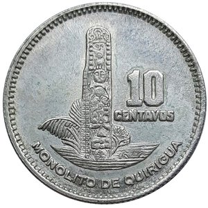 obverse: GUATEMALA ,10 centavos argento 1957