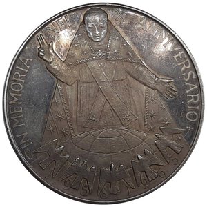 reverse: Medaglia ,10° anniversario morte Giovanni XXIII argento  1973 diam.44 mm
