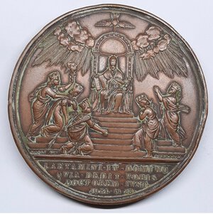obverse: Stato Pontificio , Pio IX ,Medaglia  1877 Giubile Episcopale diam.60 mm