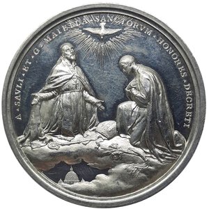 obverse: Stato Pontificio , Pio X ,Medaglia  Anno II, 1904 Argento, diam.44 mm 