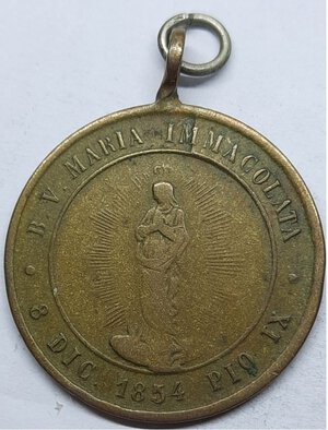 reverse: Medaglia Religiosa, San Geminiano 1854 