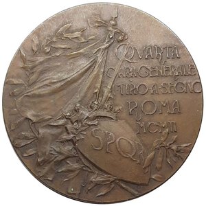 obverse: Medaglia ,Tiro a segno Nazionale Roma 1902 diam.60 mm  