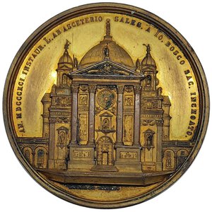 obverse: Torino ,Medaglia 1868 Costruzione Basilica Maria SS ausiliatrice Diam. 51,3 mm  