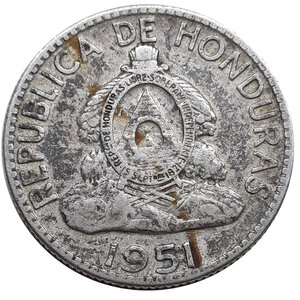obverse: HONDURAS , 50 Centavos argento 1951