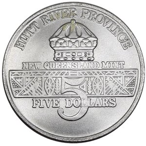 obverse: HUTT RIVER Province , 5 dollars 1991