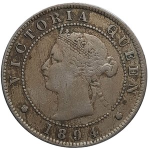 obverse: JAMAICA, Victoria queen, half penny 1894 