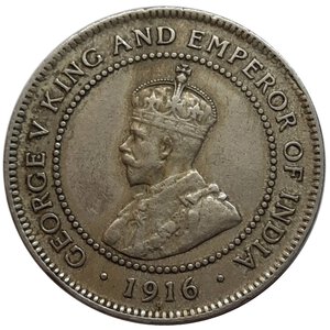 obverse: JAMAICA, George V ,  half penny 1916 
