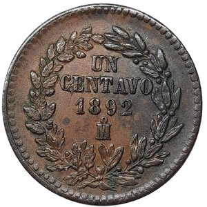 reverse: MESSICO , 1 centavo 1892 