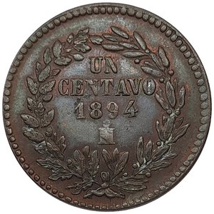 reverse: MESSICO , 1 centavo 1894