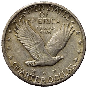 obverse: STATI UNITI. Quarter dollar 1918. Ag. BB+/qSPL