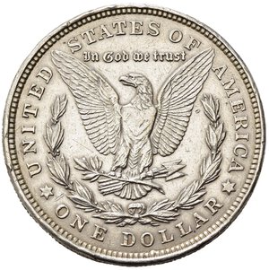 reverse: STATI UNITI. Dollaro Morgan 1921. Ag. Colpetti al bordo. BB