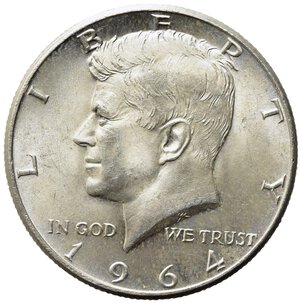 obverse: STATI UNITI. 1/2 dollar 1964 
